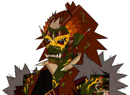 Flat-Colored Bust